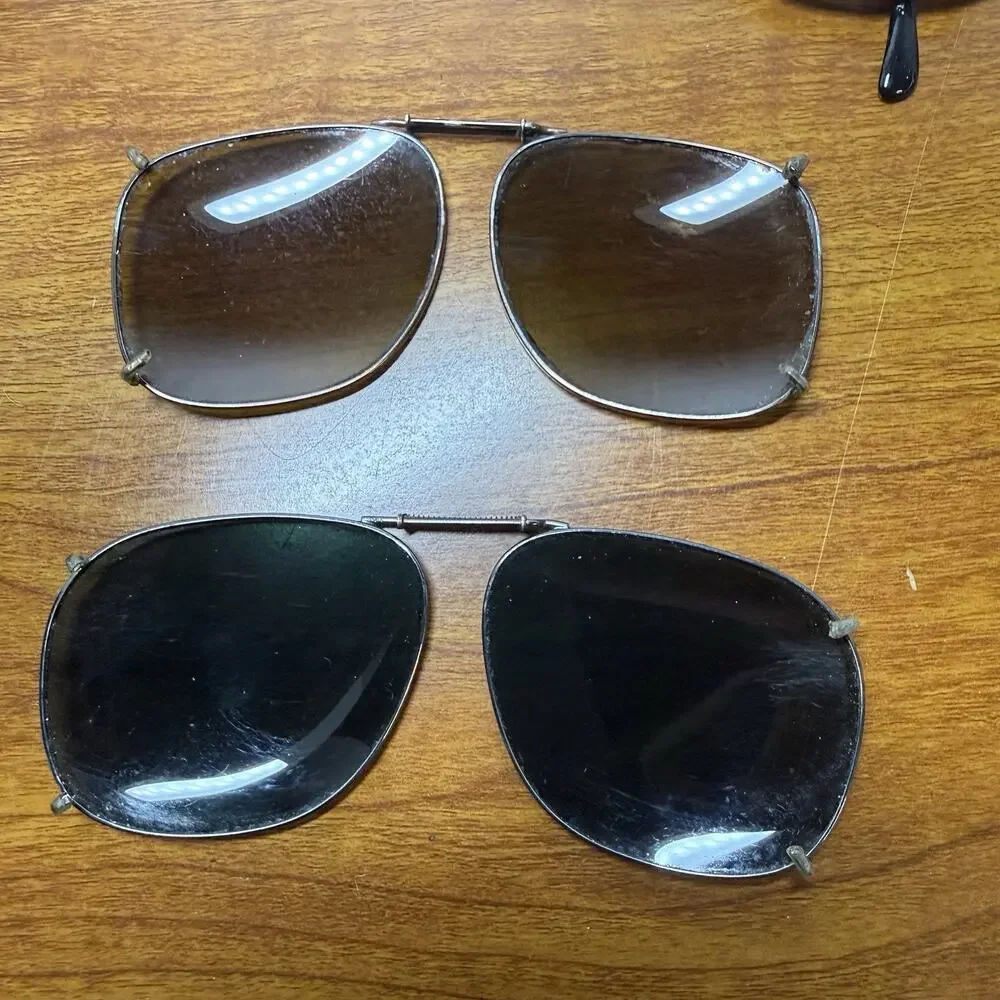 Looking Glass 8002 Lot Of 3 And Sunglasses Clip Full Rim Eyeglasses Frame & Case